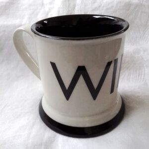 𝅺WIFEY Good Morning Coffee Tea Mug, White and Black, 10 oz